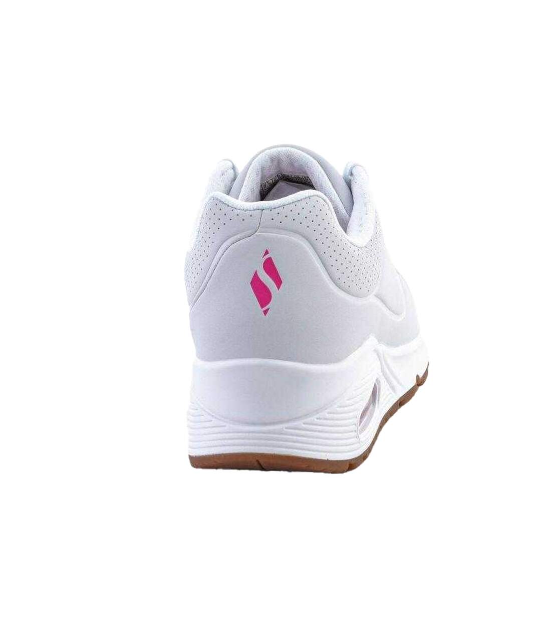 Baskets Motif/style Logo Uno Stand On Air Femme Blanc Skechers-2