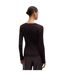 Womens/ladies Viscose Scoop Neck Sweater Top Brown Boss-2