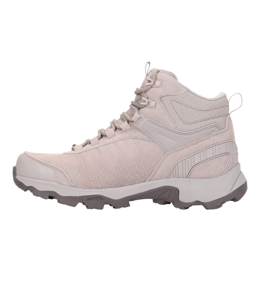 Womens/ladies Suede Waterproof Walking Boots Beige Mountain Warehouse-3