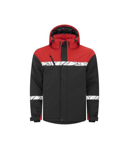Doudoune Softshell Progression Homme Noir Rouge Projob