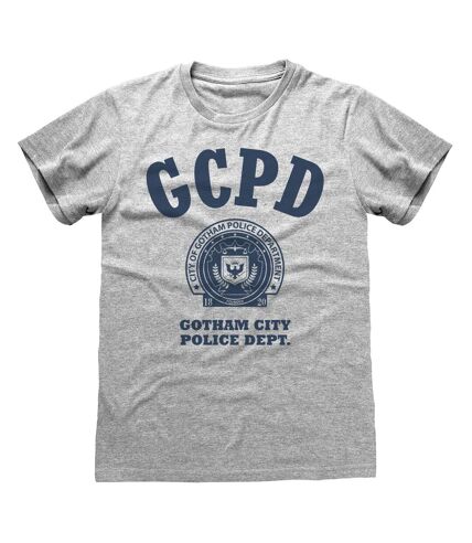 Batman Unisex Adult GCPD T-Shirt (Heather Grey) - UTHE165