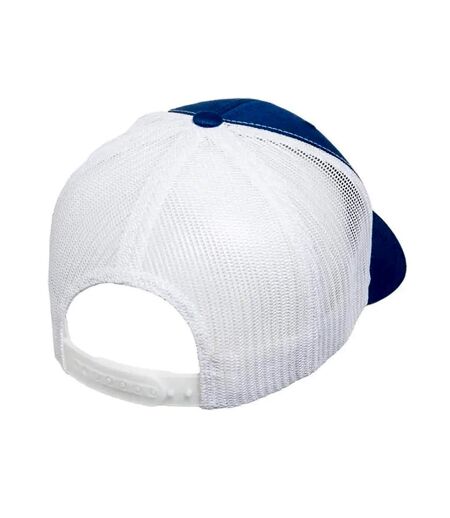 Unisex adult retro two tone trucker cap royal blue/white Flexfit