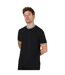 Mens tipped crew neck t-shirt black Burton