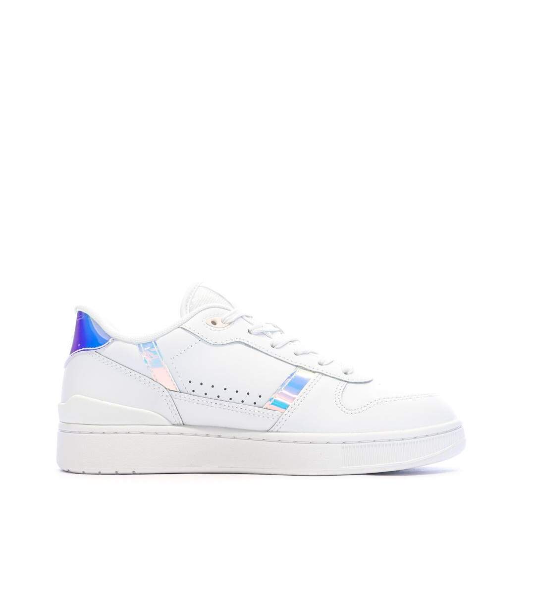 Baskets blanches femme lacoste t-clip set 224-2