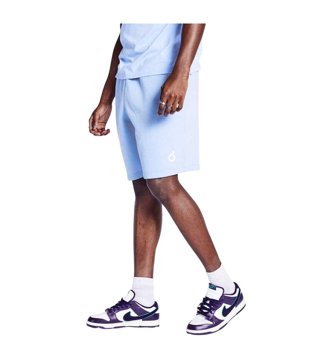 Mens Core Sweat Shorts Dusty Blue Blood Brother-3