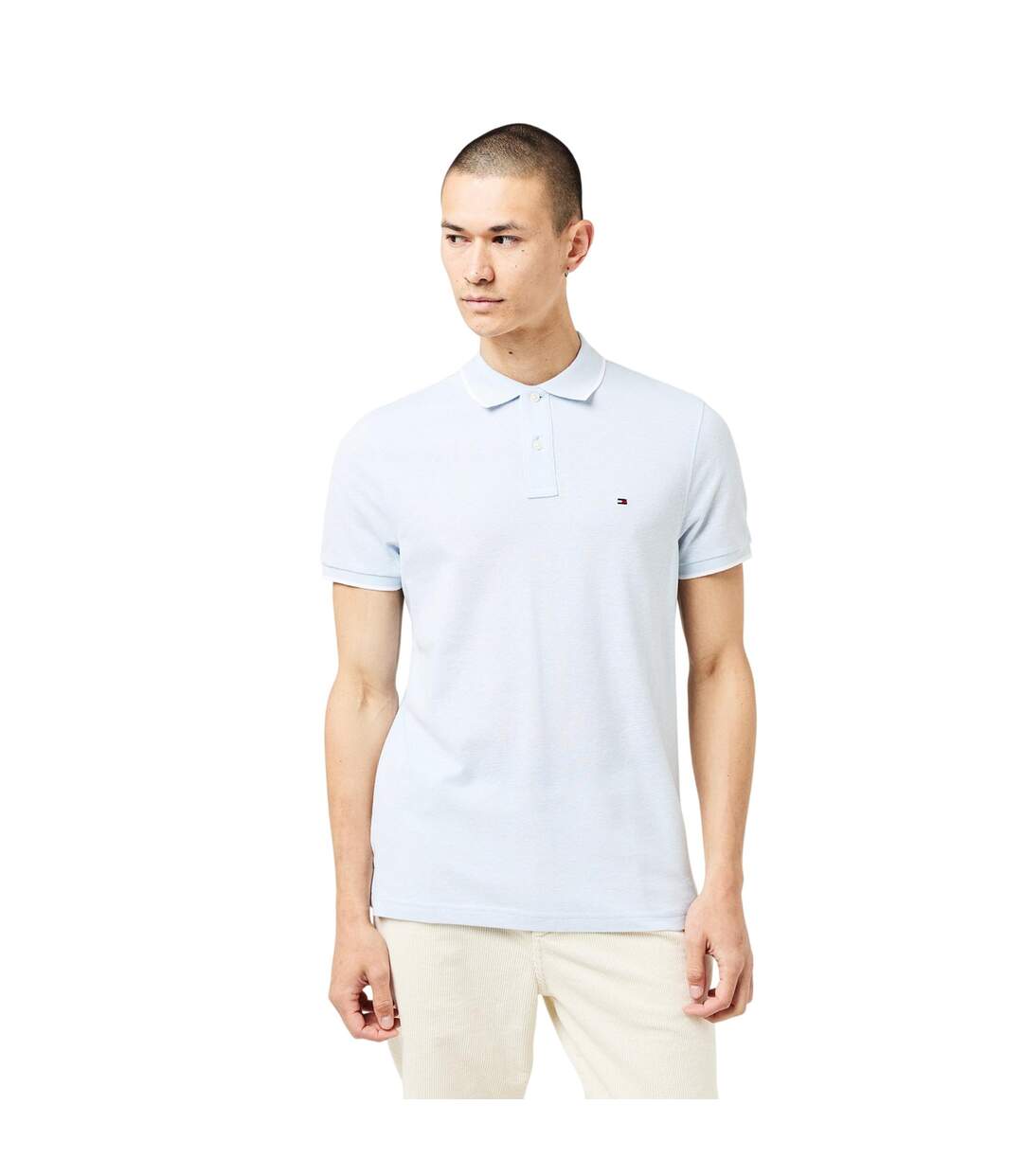 Mens Regular Polo Shirt Breezy Blue Tommy Hilfiger-4
