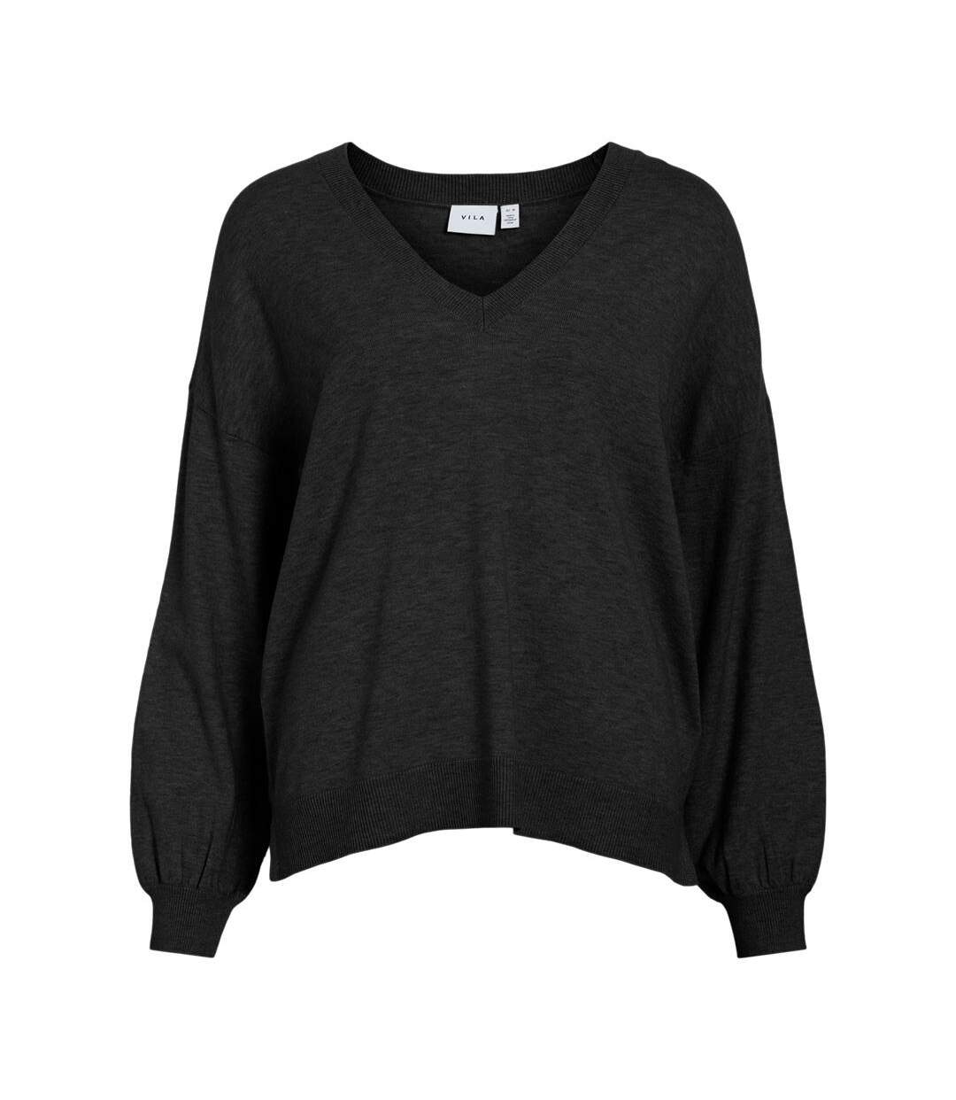 Pull noir femme vila comfy-1