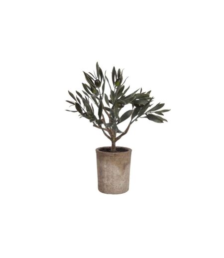 Plante Artificielle en Pot Olivier 33cm Vert