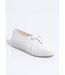 Derbies lacées compensées textile brodé-1