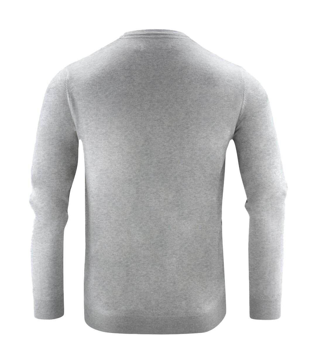 Mens Ashland Round Neck Sweatshirt Grey Melange James Harvest-2