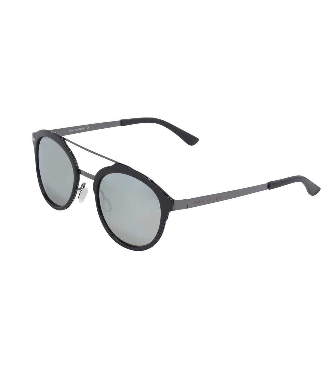 Lunettes De Soleil Motif/style Arrondi The Producer Homme Taille Unique Noir Prive Revaux-1