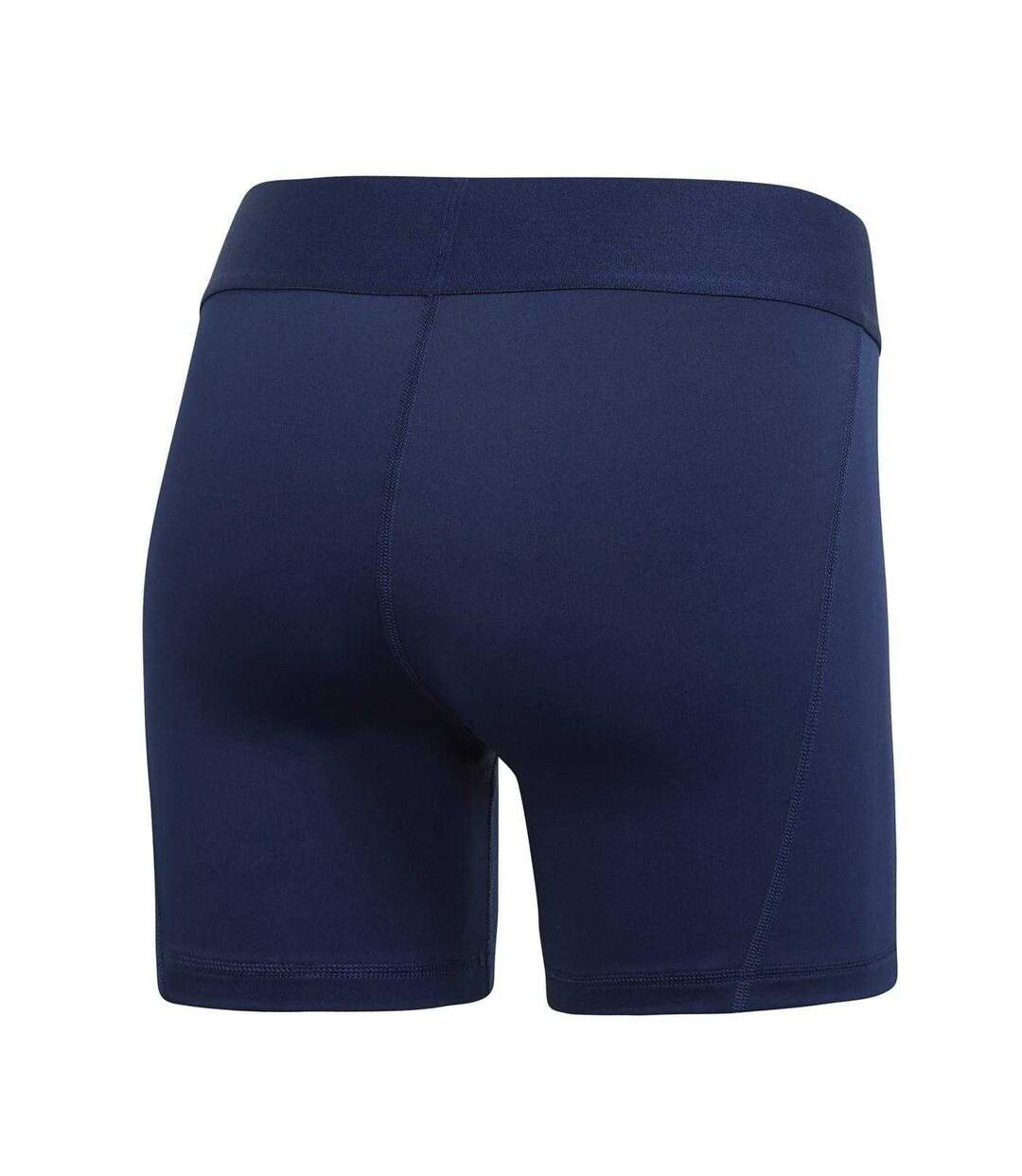 Short De Compression Sport Performance Femme Bleu Marine Foncé Blanc Adidas-2