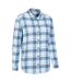 Womens/ladies Balsam Brushed Flannel Longline Shirt Blue Mountain Warehouse-4