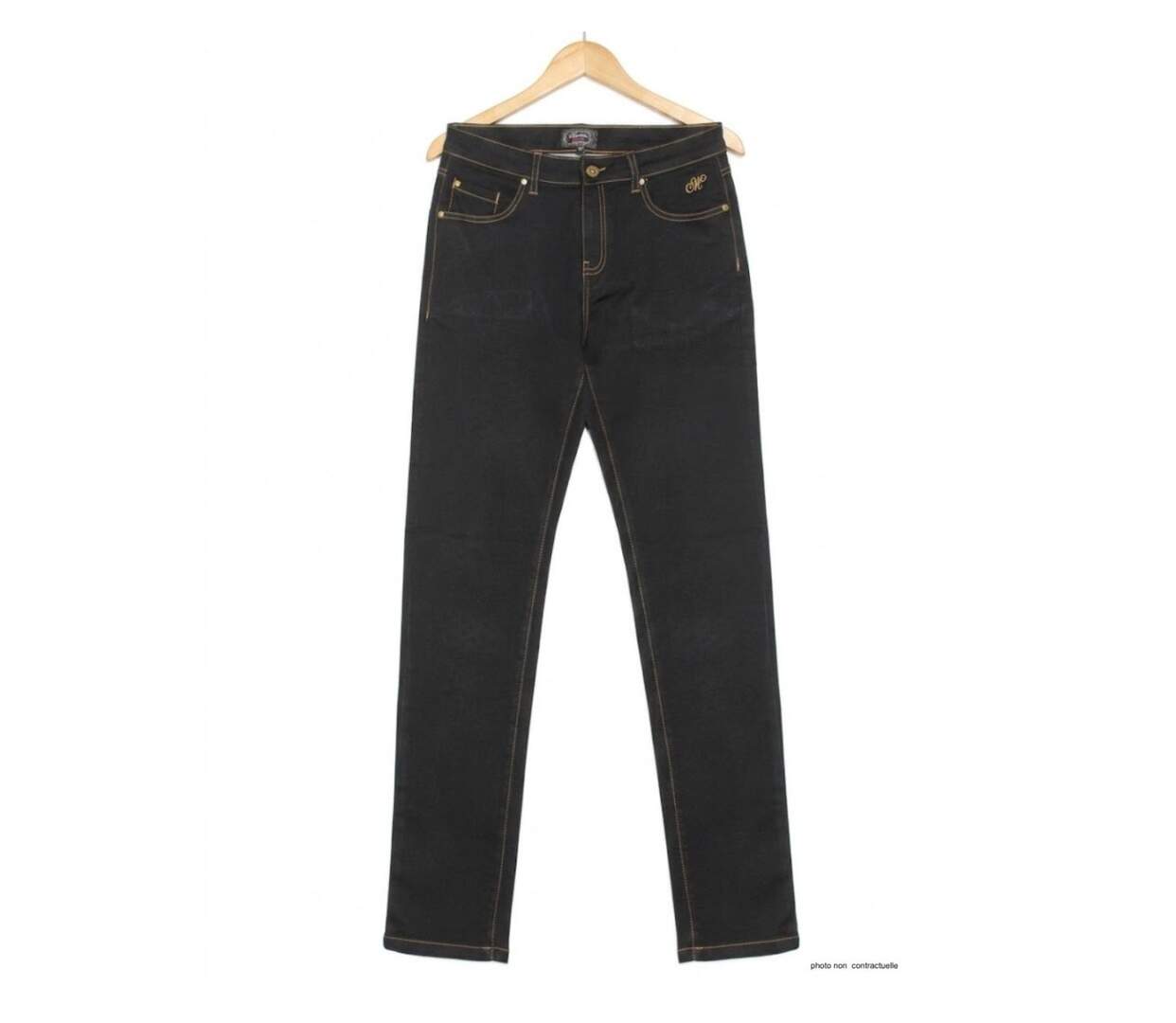 MAYFLOWER CLAUDIA1BV : Pantalon femme Ultra Stretch Noir pour un confort absolu-2