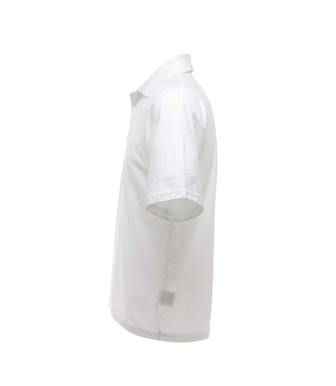 UCC 50/50 Mens Plain Piqué Short Sleeve Polo Shirt (White) - UTBC1194-3