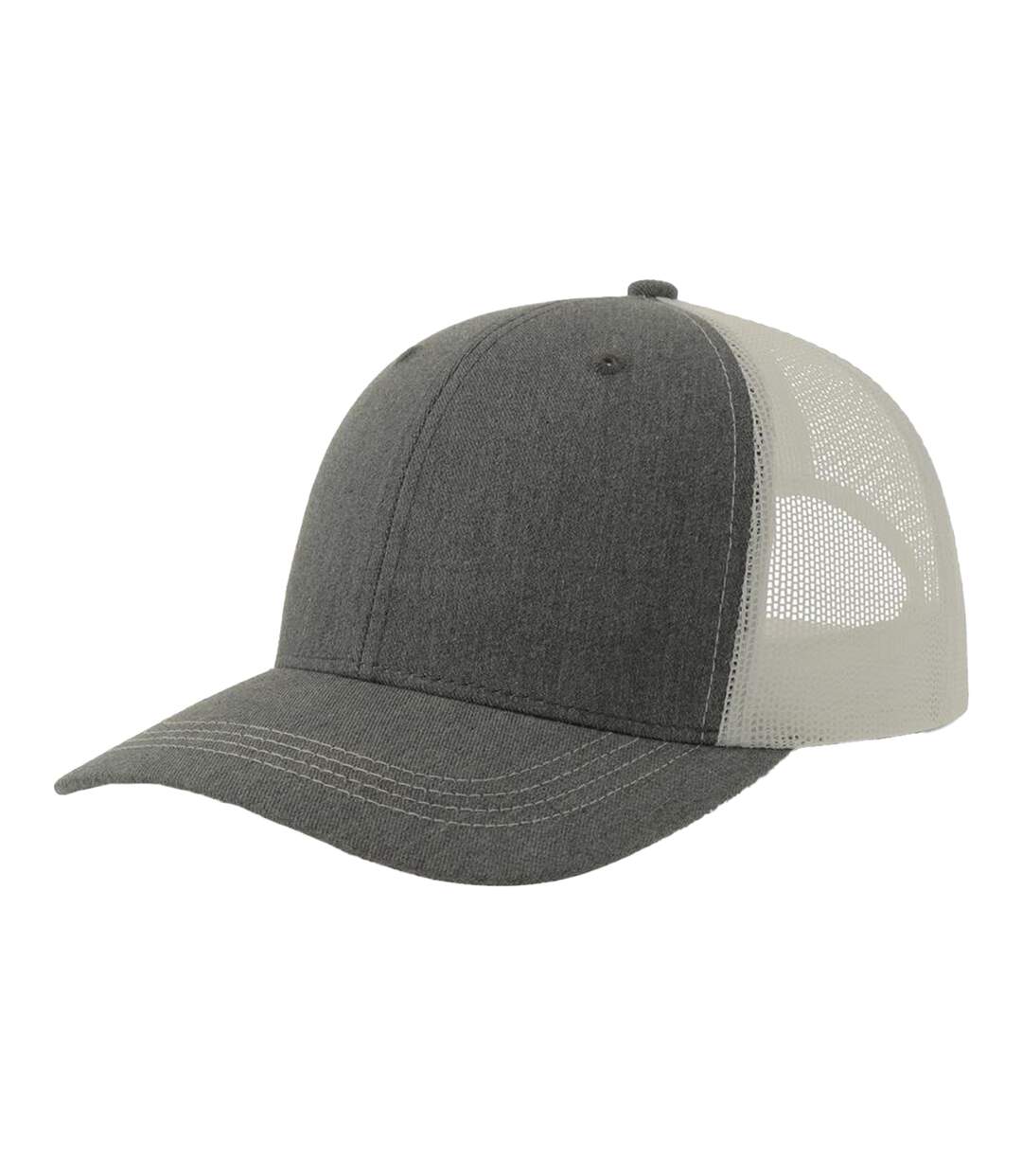 Casquette Trucker Motif/style 6 Panneaux Sonic-s Adulte Gris Chiné Blanc Atlantis Headwear-1