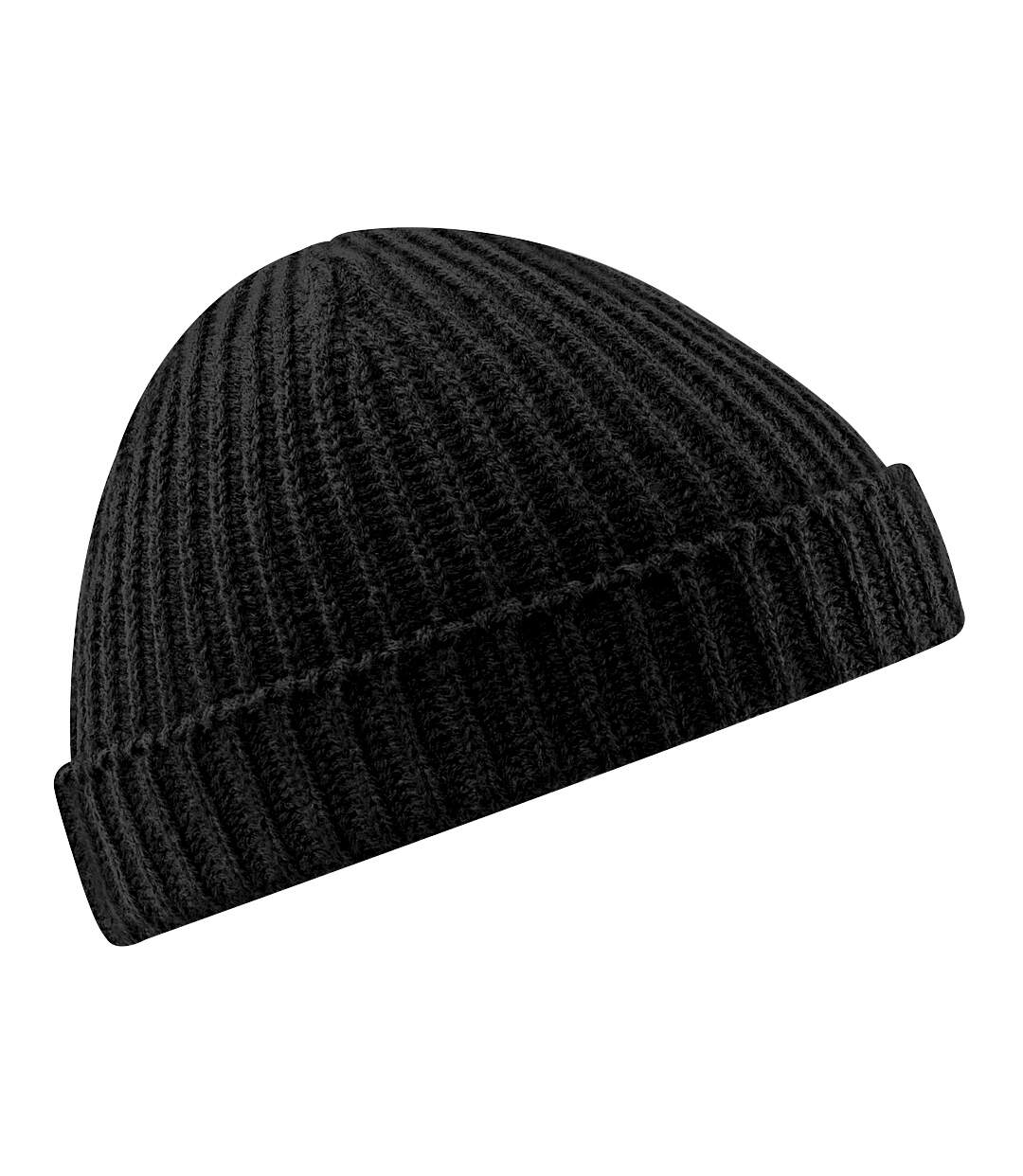 Beechfield Unisex Retro Trawler Winter Beanie Hat (Black) - UTRW246-1