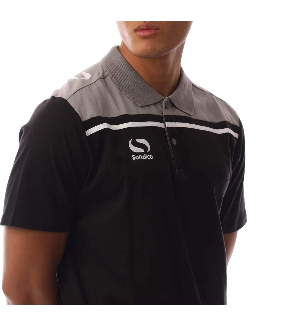 Polo Precision Homme Noir Anthracite Sondico-4
