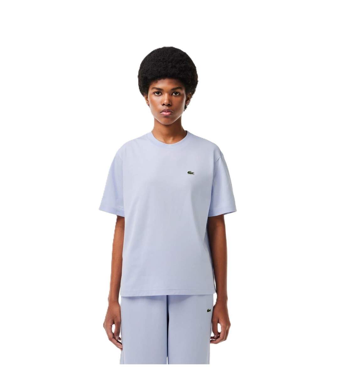 T-shirt Motif/style Logo Femme Bleu Lacoste-1