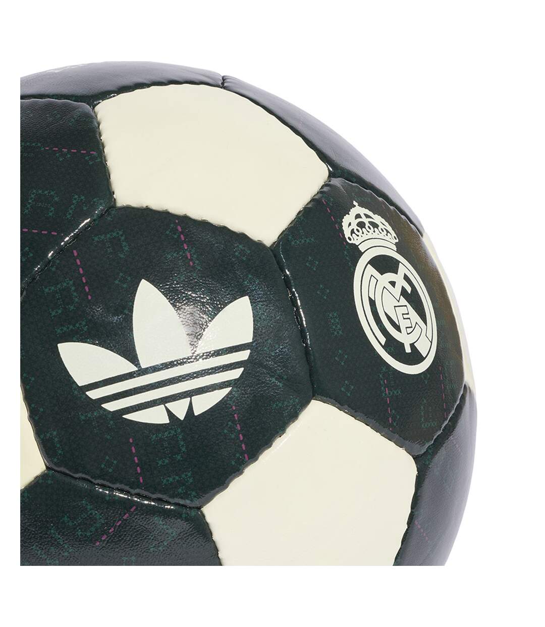 Ballon De Foot Motif/style Real Madrid Cf Away Club Taille 5 Noir Blanc Adidas-3