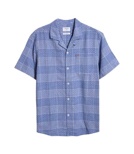 Chemise Motif/style À Carreaux Homme Bleu Farah