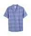 Chemise Motif/style À Carreaux Homme Bleu Farah-2