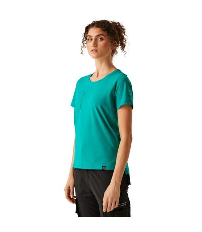 Womens/ladies Ada Cotton Stretch T-shirt Wilderness Green Regatta Professional