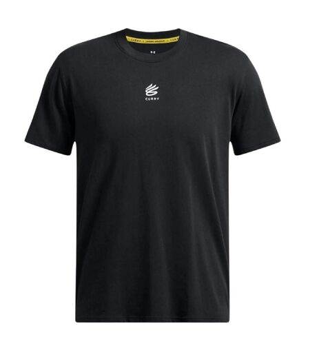 T-shirt Motif/style Logo Curry Homme Noir Blanc Under Armour
