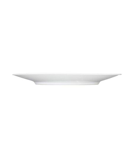 Lot de 6 Assiettes Plates Rice 27cm Blanc