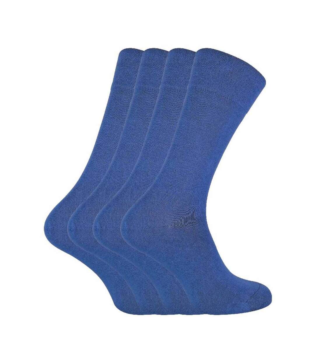 4 Pr Chaussettes Homme Bambou Respirantes-1