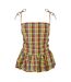 Débardeur Motif/style Motif Écossais Sabrina Femme Rouge Vert AmyLynn-2