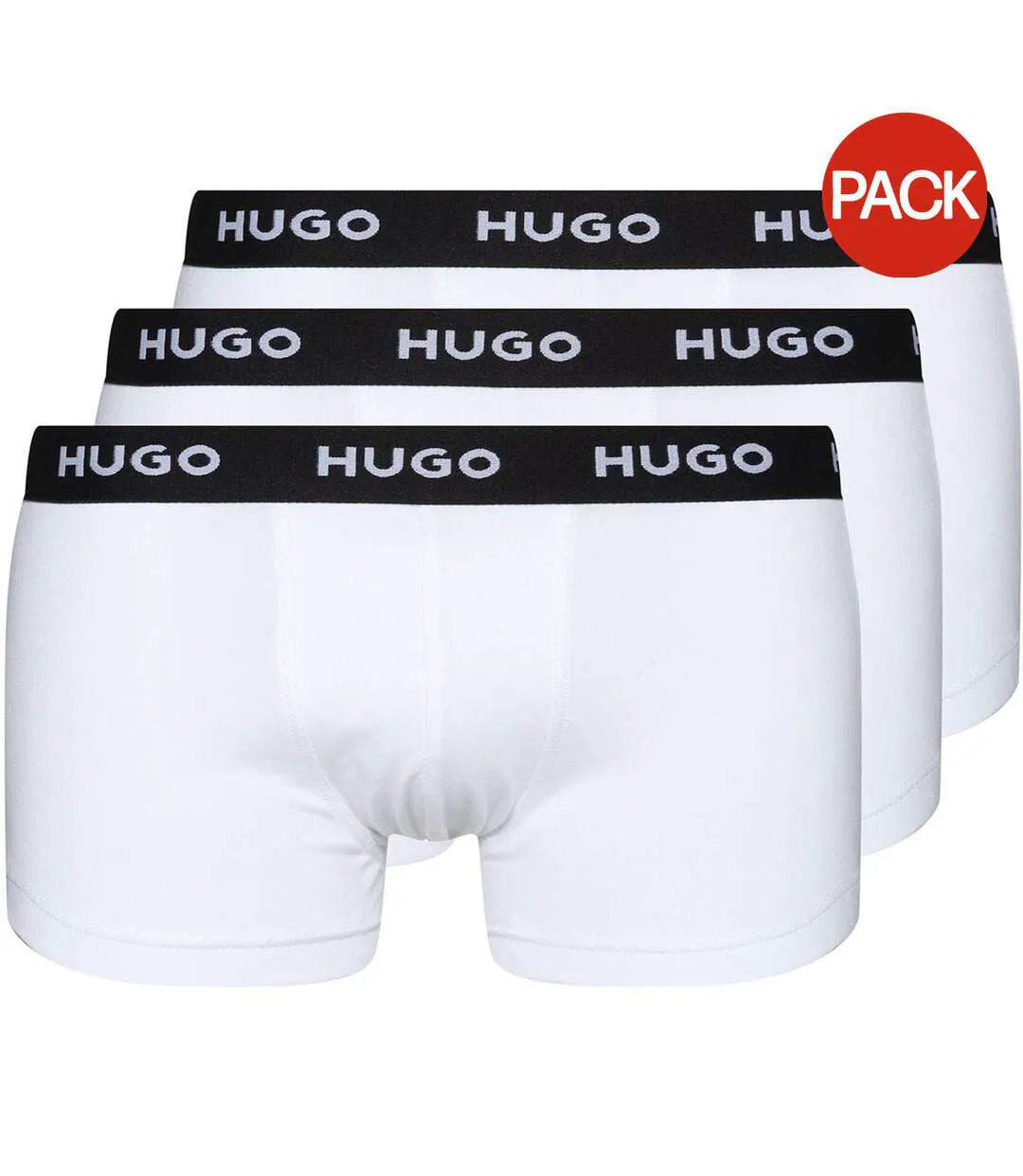 Lot De 3  Boxers Homme Blanc Hugo-1
