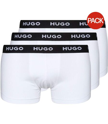 Lot De 3  Boxers Homme Blanc Hugo