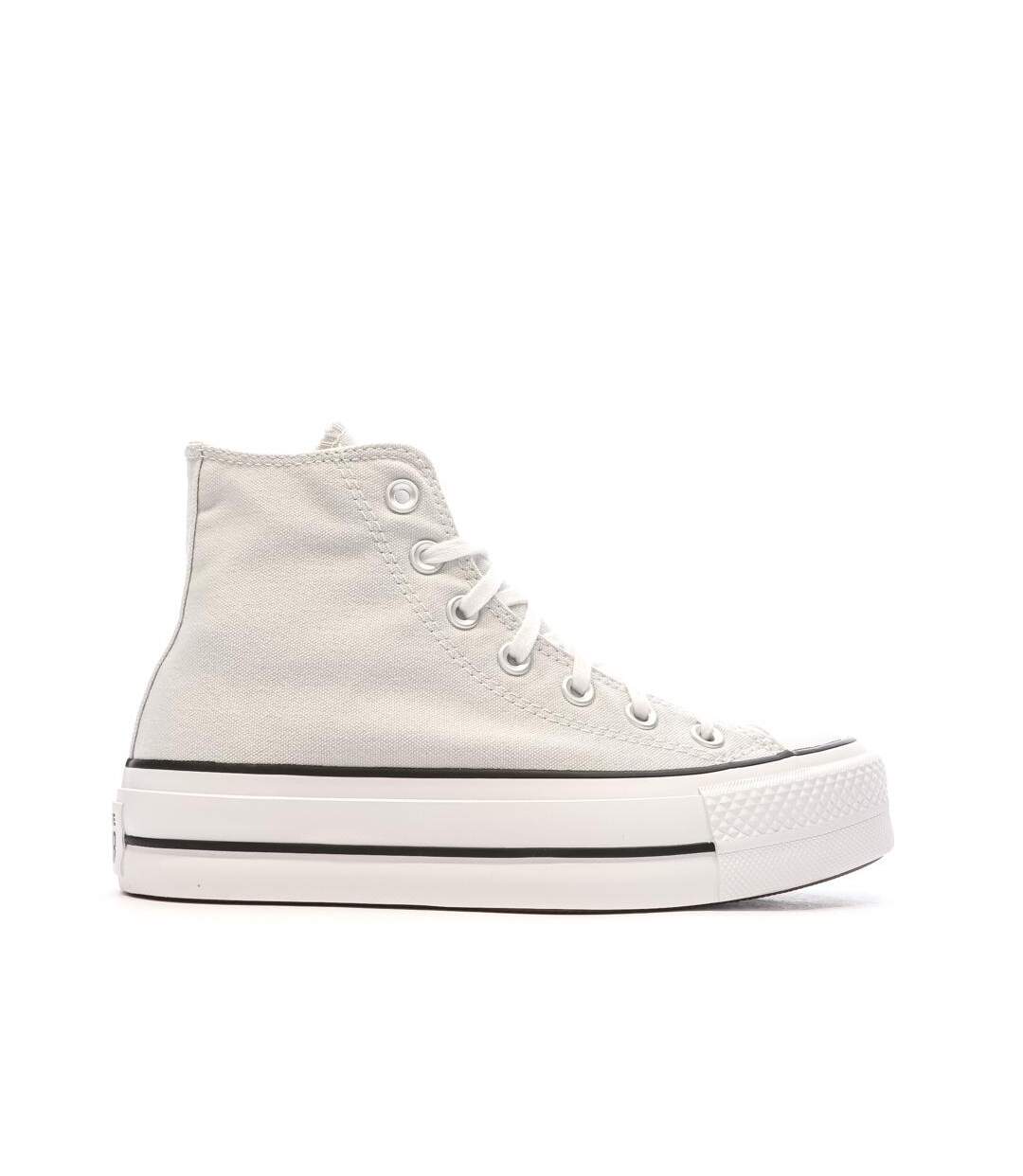 Baskets grises converse femme chuck taylor all star lift-2