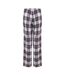 Skinnifit Womens/Ladies Tartan Lounge Pants (White/Pink Check) - UTRW6025-2