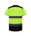Polo Adulte Jaune Fluo Bleu Marine Yoko-2