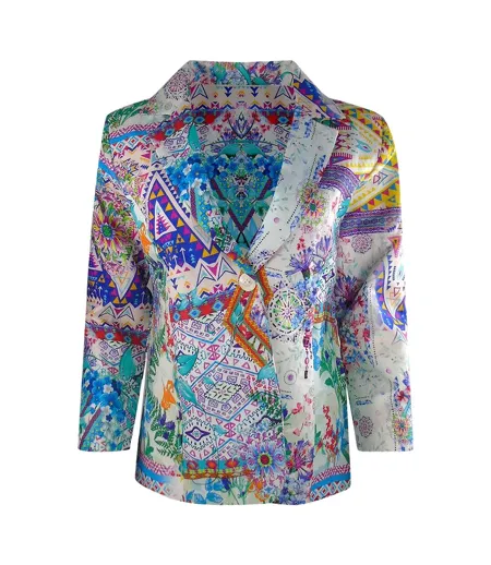 Womens/ladies Popoloca Boyfriend Jacket Multicoloured Inoa