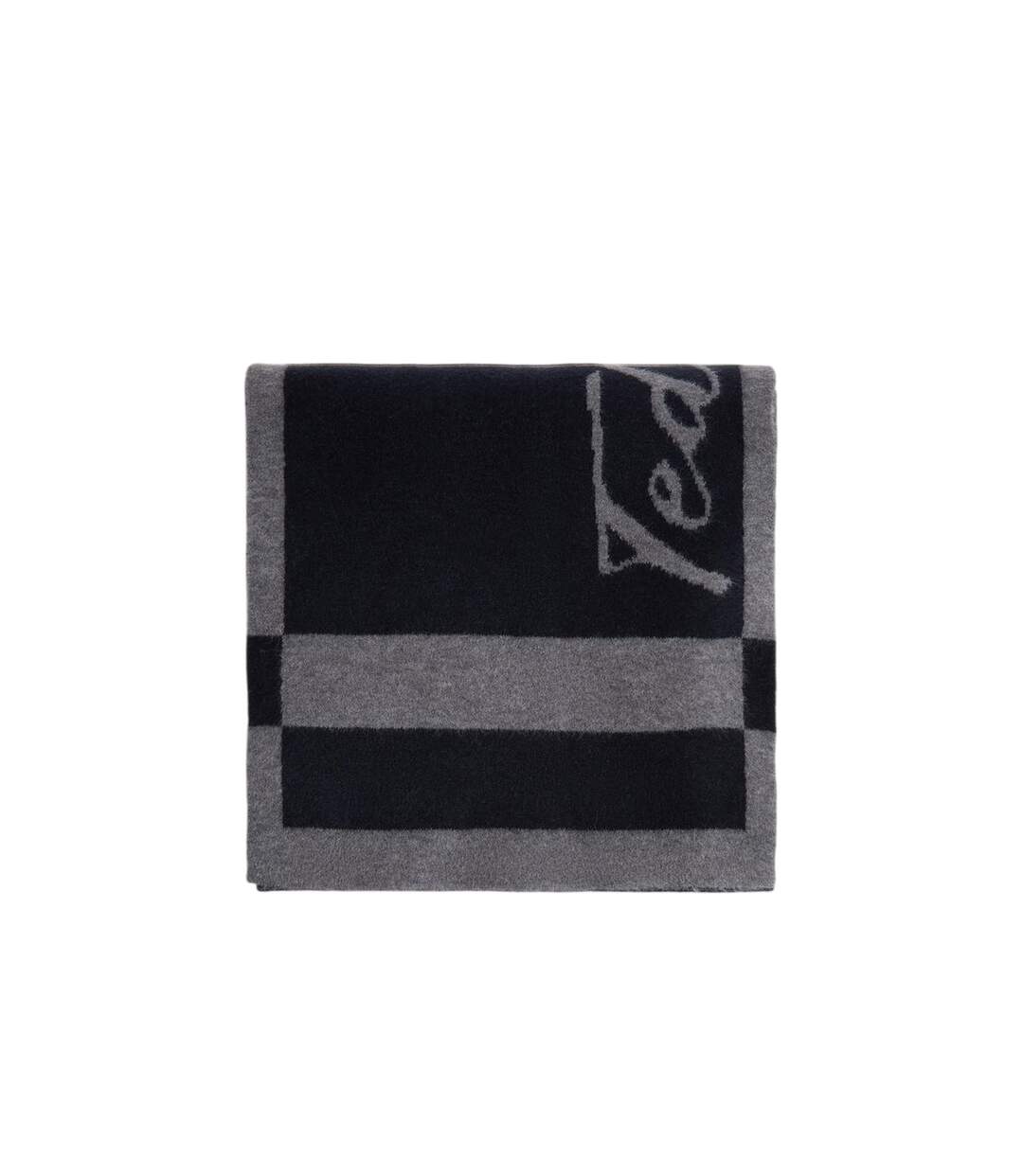 Lettering Knitted Reversible Scarf One Size Grey Ted Baker-2