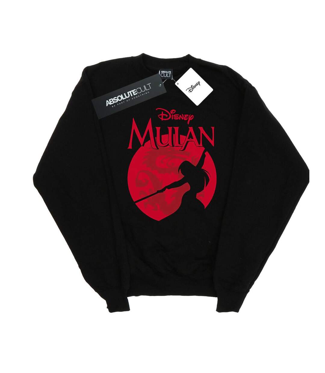 Disney - Sweat MULAN DRAGON SILHOUETTE - Femme (Noir) - UTBI13831-1