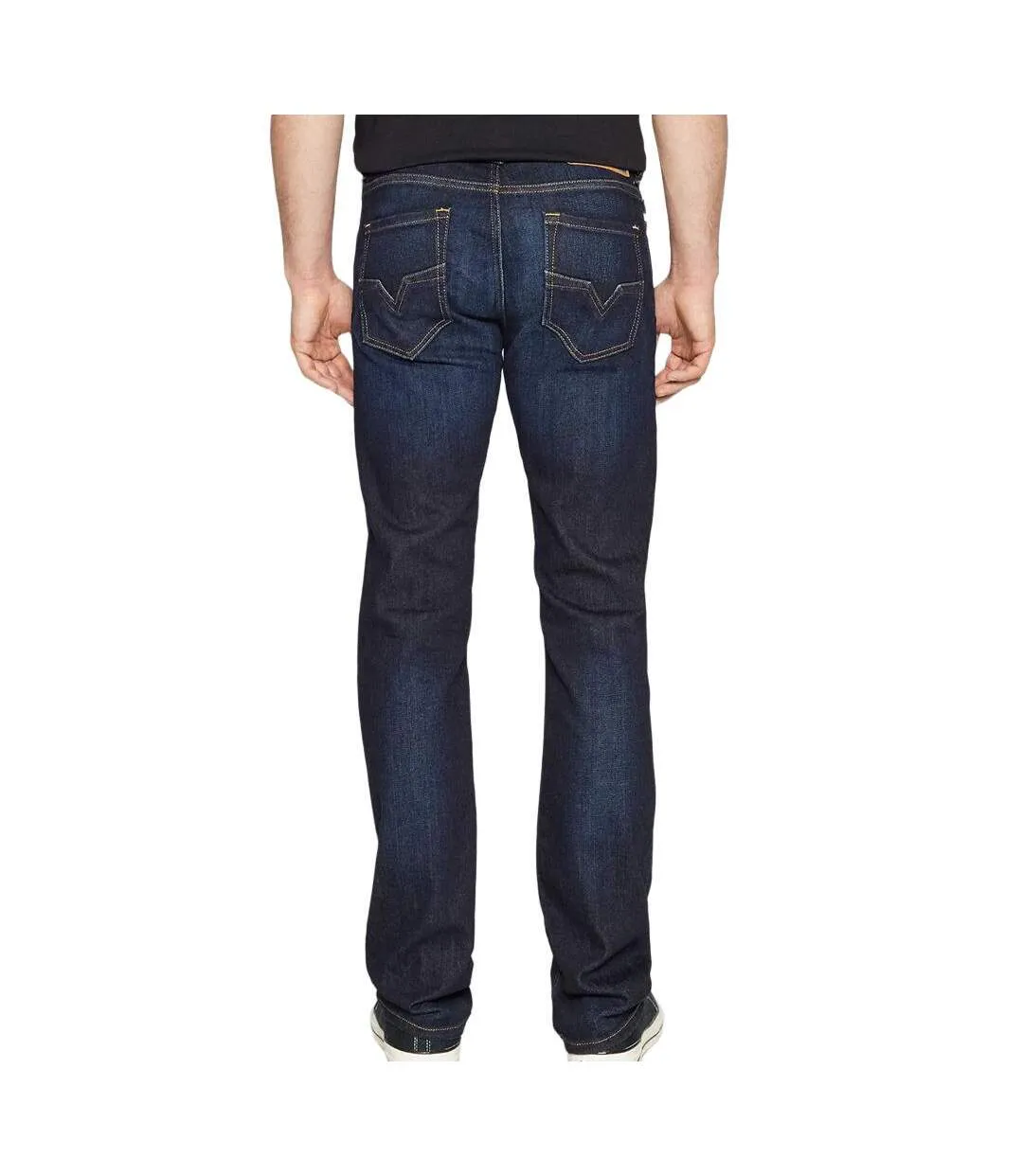Jean slim bleu foncé homme diesel larkee--2