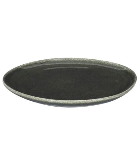 Lot de 6 Assiettes Plates Black Forest 27cm Vert