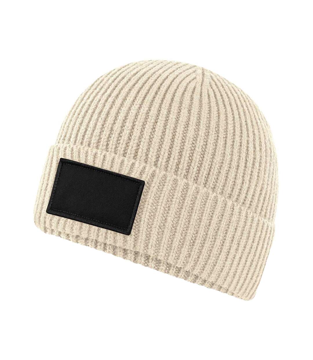 Bonnet Motif/style Écusson Fashion Blanc Cassé Noir Beechfield-2