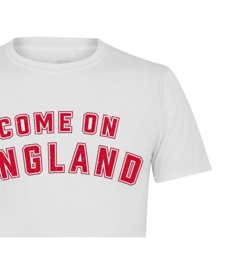 T-shirt Come On England Homme Blanc AWD