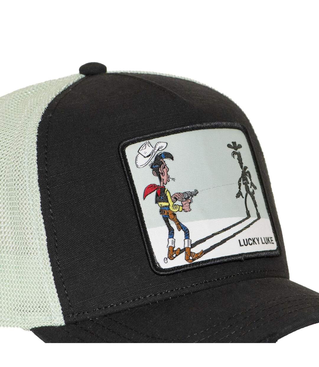 Casquette premium trucker avec filet effet usé Lucky Luke  Fresh Luky Capslab-3