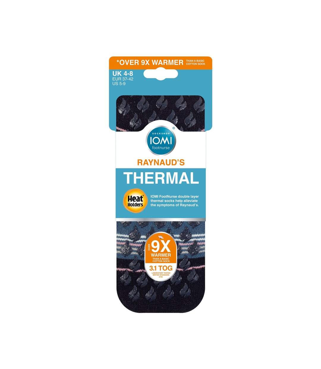 IOMI Heat Holders - 1 Paire Chaussettes Homme et Femme Syndrome de Raynauds-2