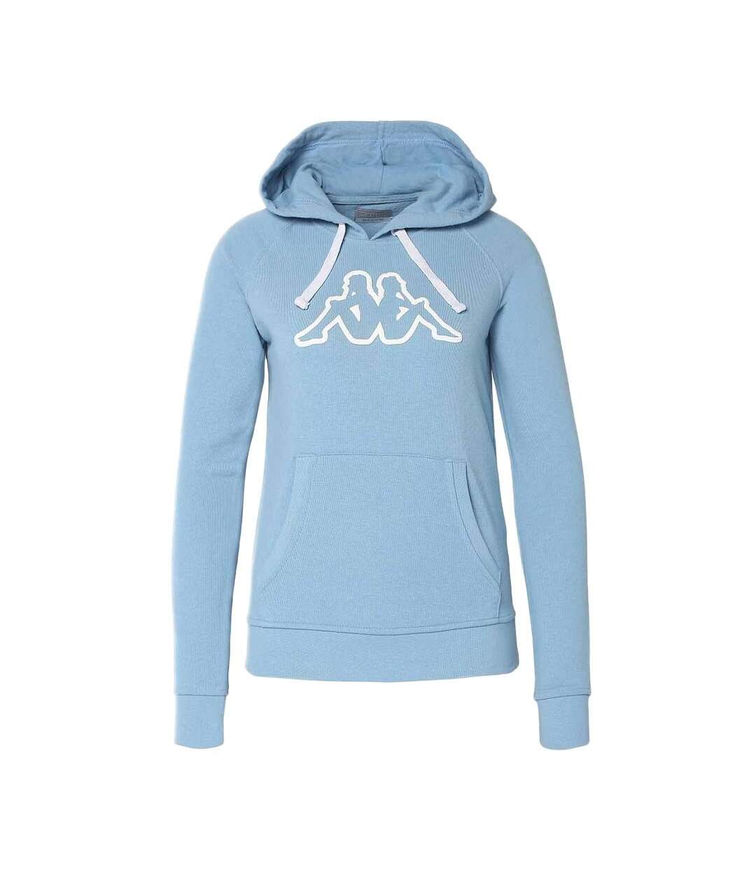 Sweat à Capuche Bleu Femme Kappa Belle Slim - L