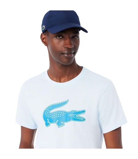 T-shirt Sport Motif/style Grand Logo Homme Bleu Lacoste