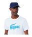 T-shirt Sport Motif/style Grand Logo Homme Bleu Lacoste-4