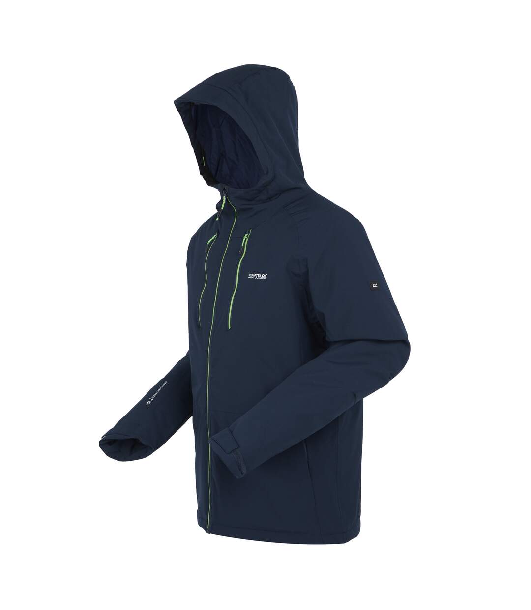 Mens highton iii stretch padded jacket navy/green flash Regatta