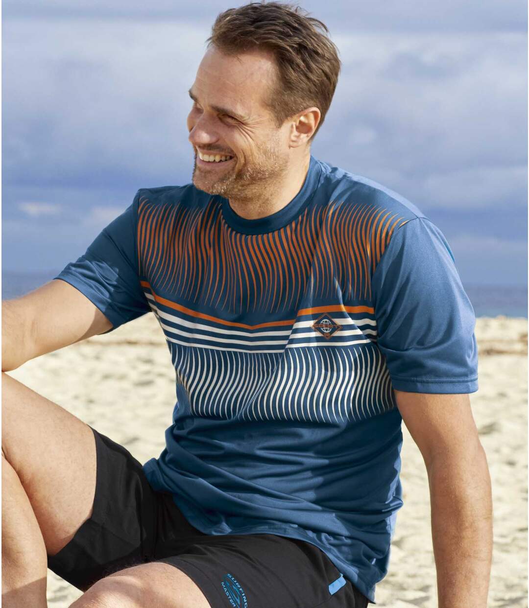 Lot de 3 Tee-Shirts Polyester Imprimés Sport  Atlas For Men